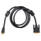 Кабель HDMI-DVI-D Buro HDMI (m) - DVI-D (m) 1.8м черный, фото , изображение 2