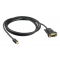 Кабель Buro miniDisplayport (m) - VGA (m) 2м черный, фото 